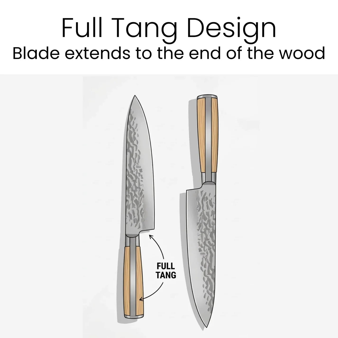 Personalized Acacia Knife Block Set – Custom Laser Engraved