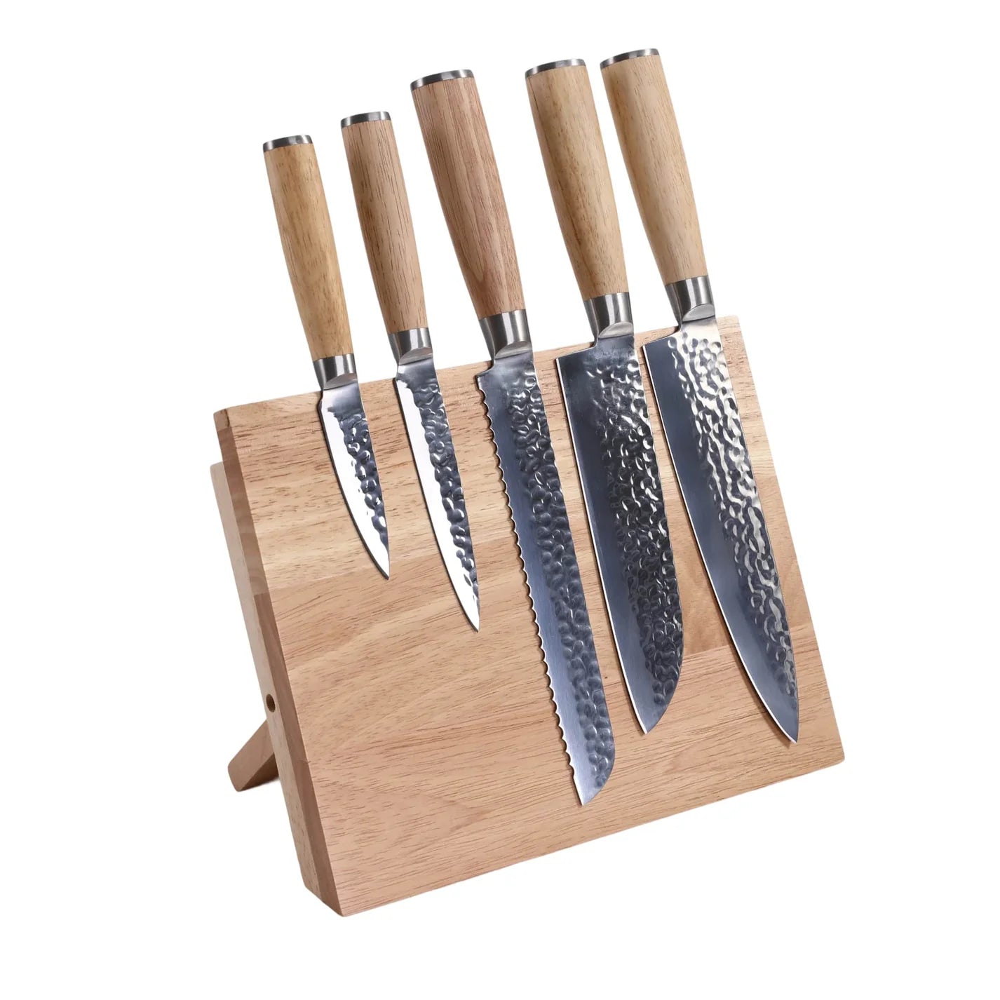 Personalized Acacia Knife Block Set – Custom Laser Engraved