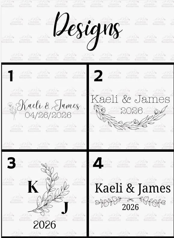 Custom Marble & Wood Wedding Coasters – Personalized Keepsake Favors